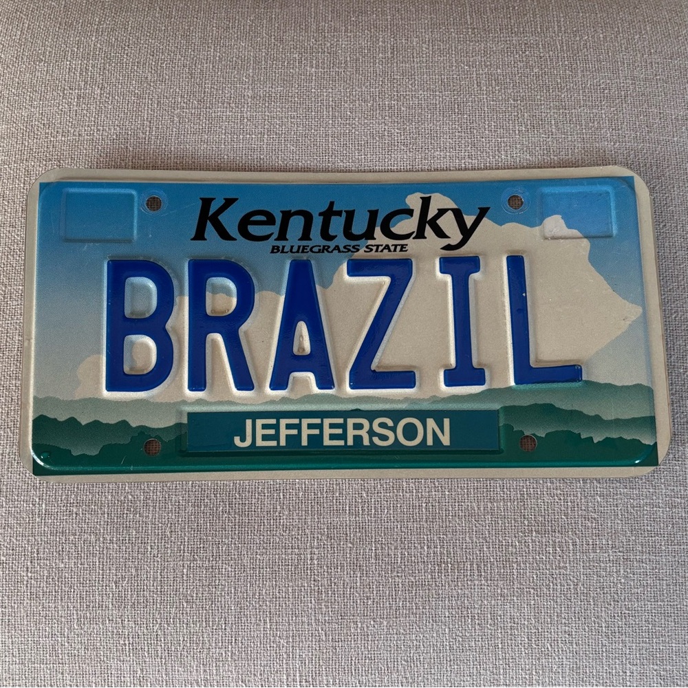 Kentucky Brazil License Plate